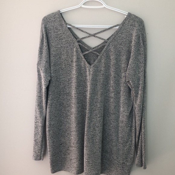 Garage S long sleeve cross back tee - Picture 3 of 3